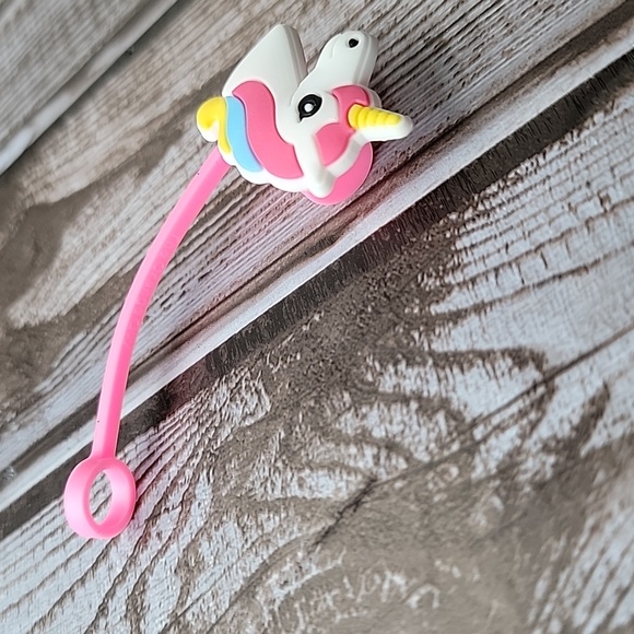 Unicorn Straw Topper - Picture 2 of 5
